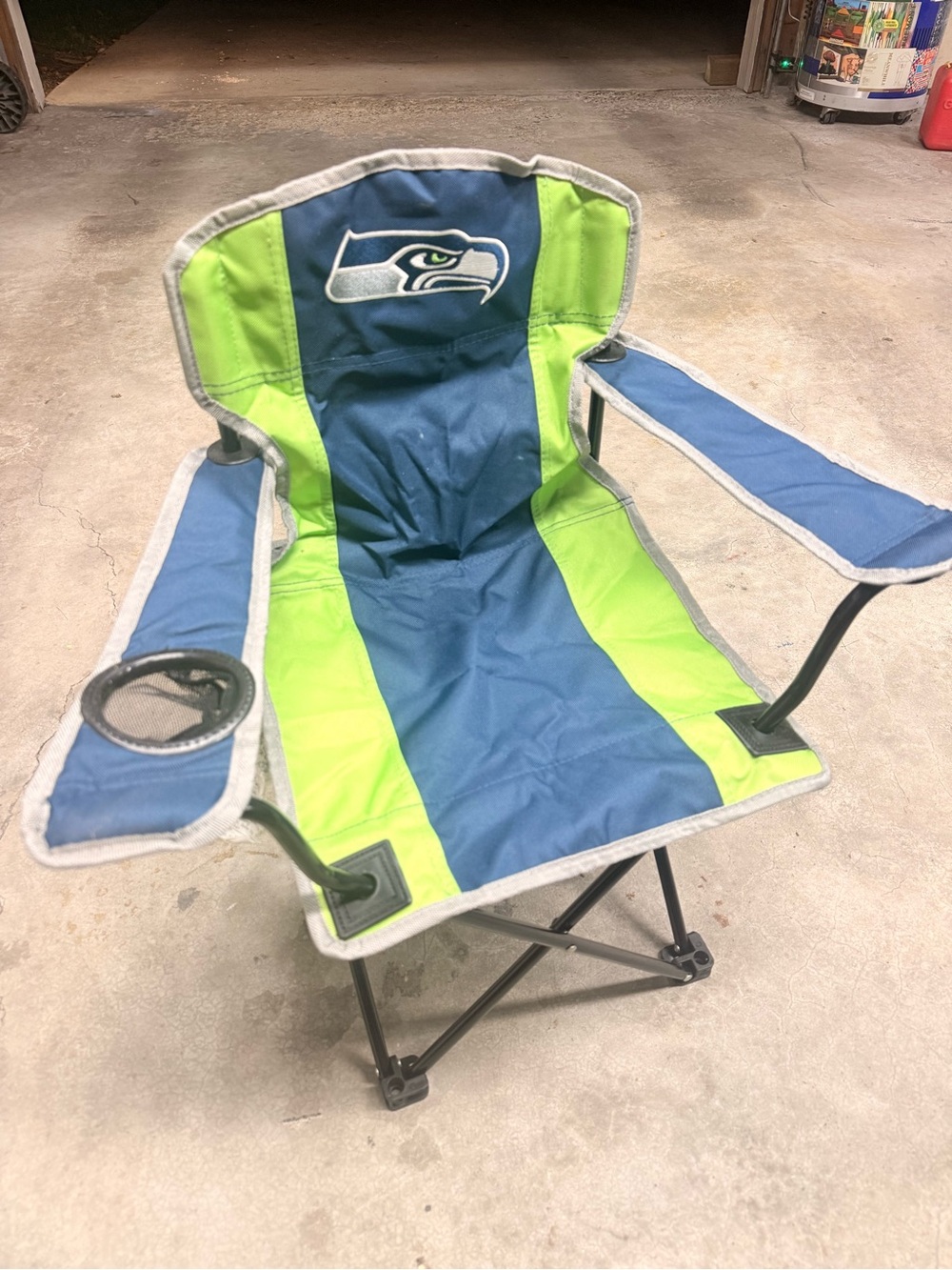 Coleman Blue and Red NFL Team Logo Quad Folding Chair